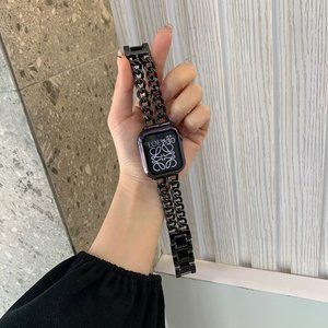 NEW Adjustable Stainless Wrist Strap Band For Apple Watch - Black